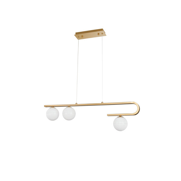 Fairmont Park Levin 3Light Kitchen Island Geometric Pendant Wayfair